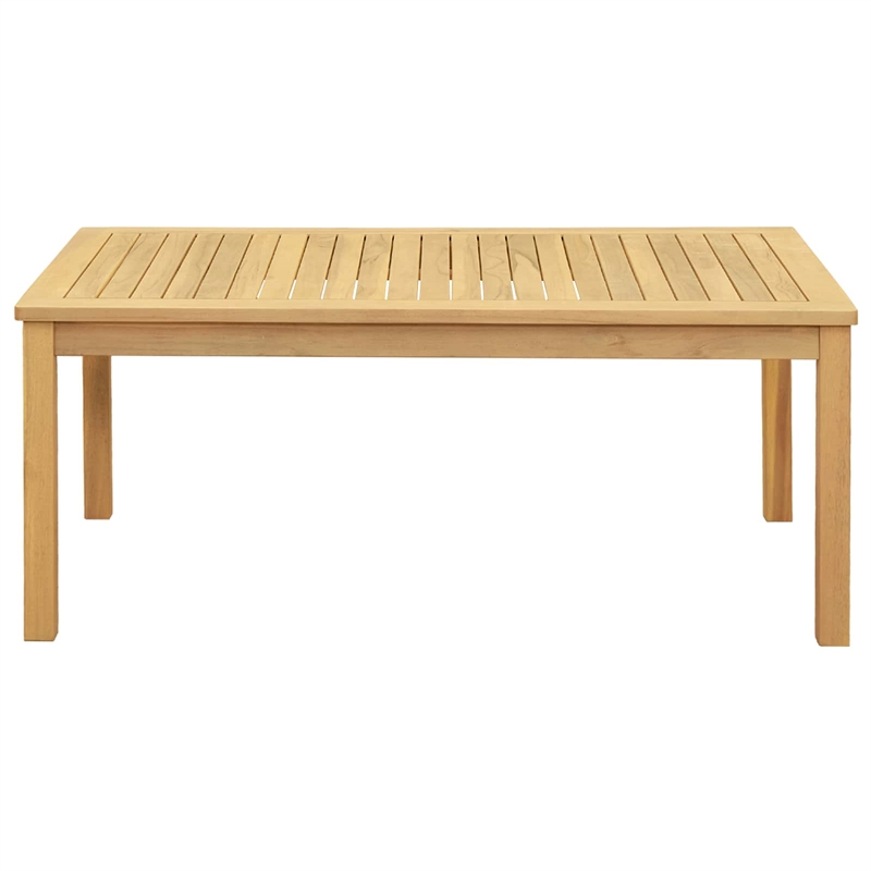 vidaXL Coffee Table Light Acacia 43.31 x 23.62 x 17.72 in