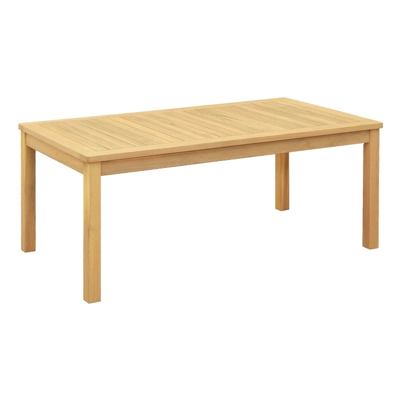 vidaXL Coffee Table Light Acacia 43.31 x 23.62 x 17.72 in