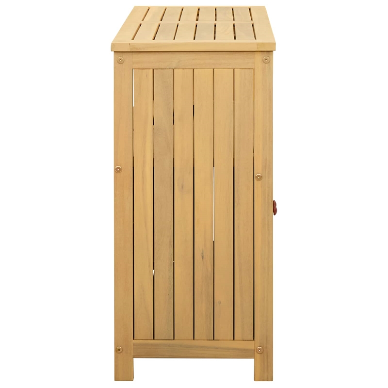 vidaXL Garden Console Table Light Acacia 31.50 x 13.78 x 29.53 in