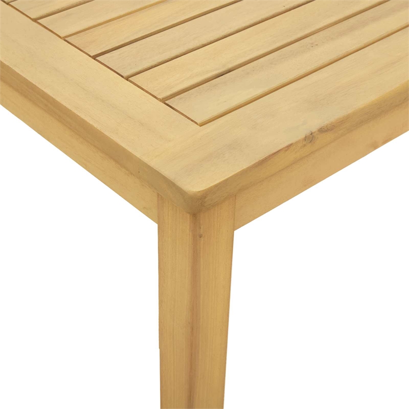 vidaXL Coffee Table Light Acacia 27.56 x 15.75 x 14.17 in