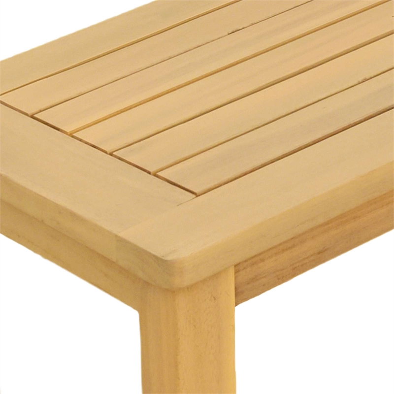 vidaXL Garden Console Table Light Acacia 43.31 x 15.75 x 29.53 in