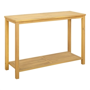 vidaXL Garden Console Table Light Acacia 43.31 x 15.75 x 29.53 in