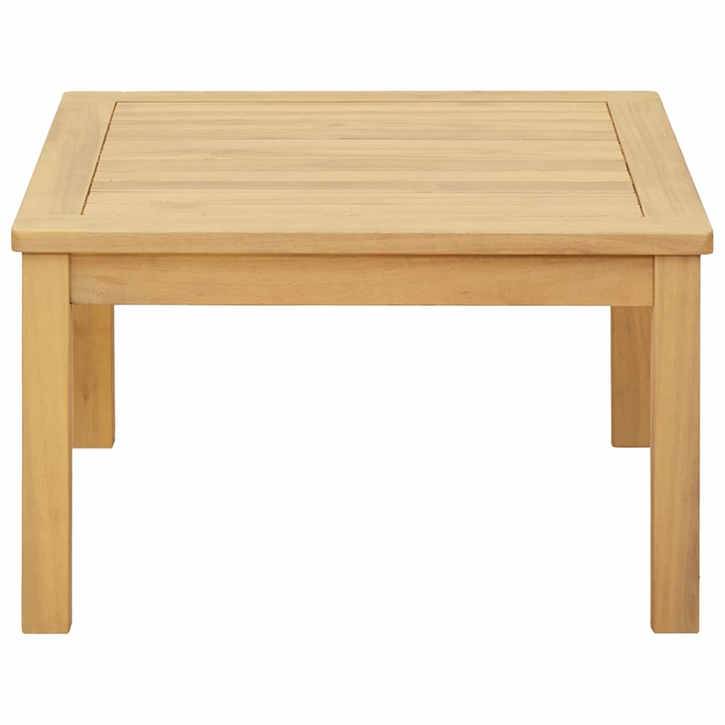 vidaXL Coffee Table Light Acacia 23.62 x 23.62 x 14.17 in