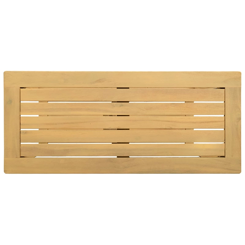vidaXL Garden Console Table Light Acacia 31.50 x 13.78 x 29.53 in