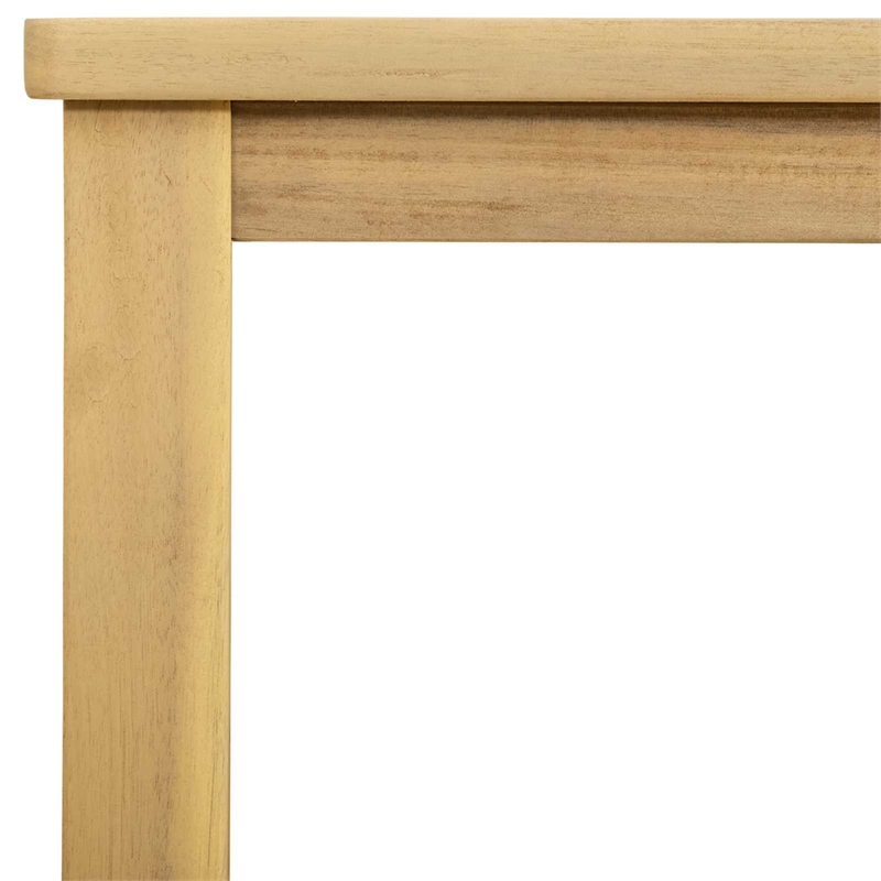 vidaXL Garden Console Table Light Acacia 31.50 x 13.78 x 29.53 in