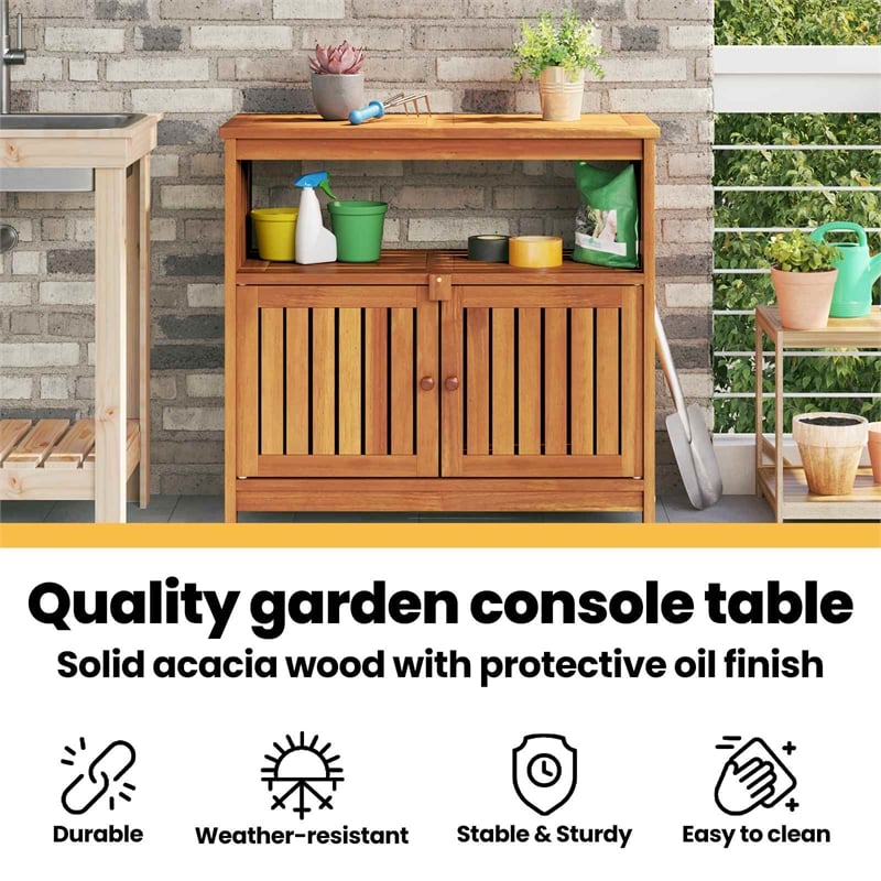 vidaXL Patio Console Table 31.5