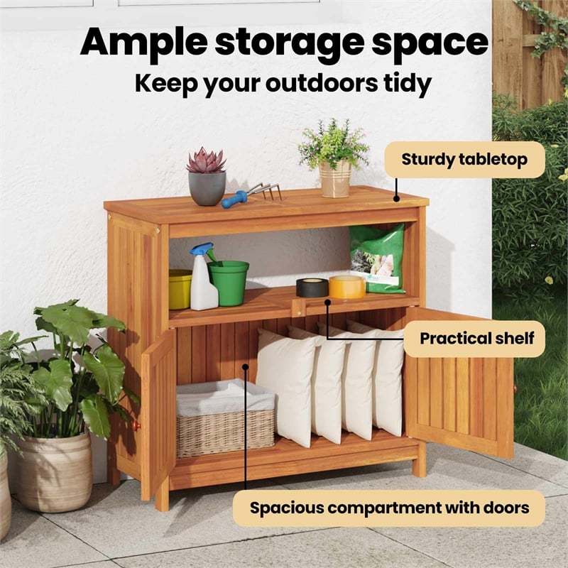 vidaXL Patio Console Table 31.5