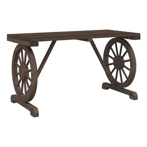 vidaXL Patio Table 45.3&quotx21.7&quotx25.6&quot Solid Wood Fir