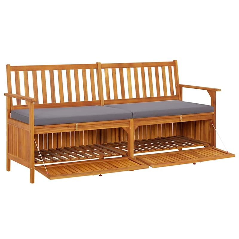vidaXL Storage Bench with Cushion 66.9