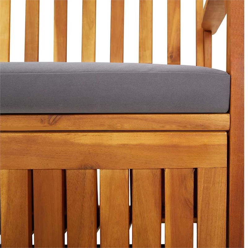 vidaXL Storage Bench with Cushion 66.9