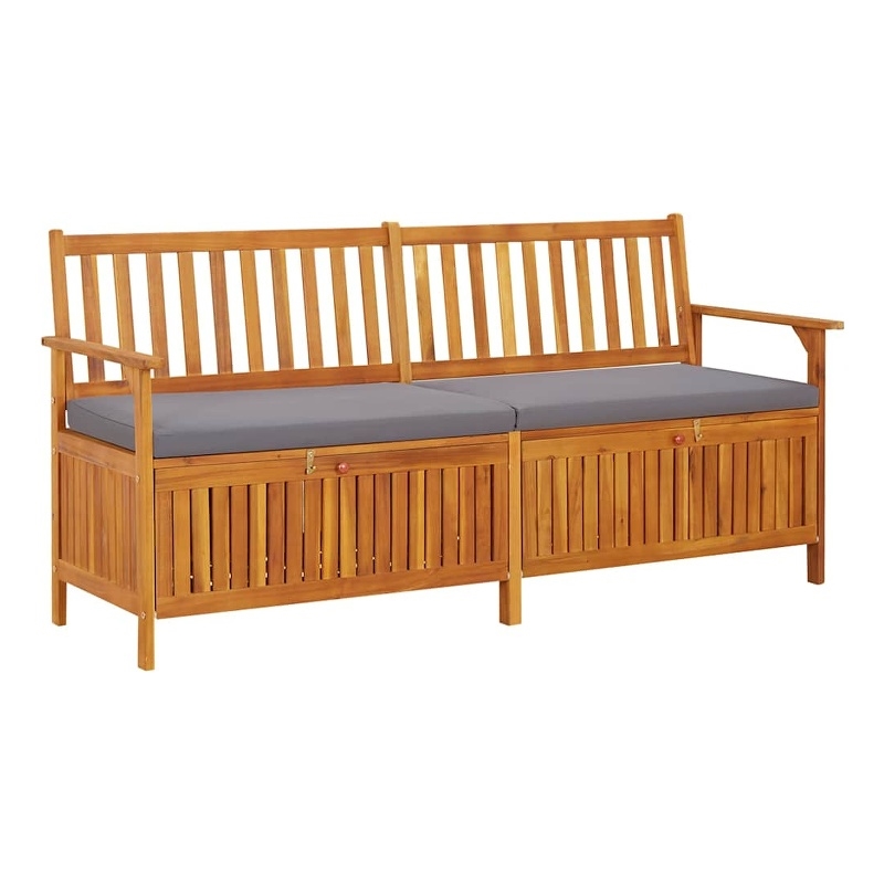 vidaXL Storage Bench with Cushion 66.9