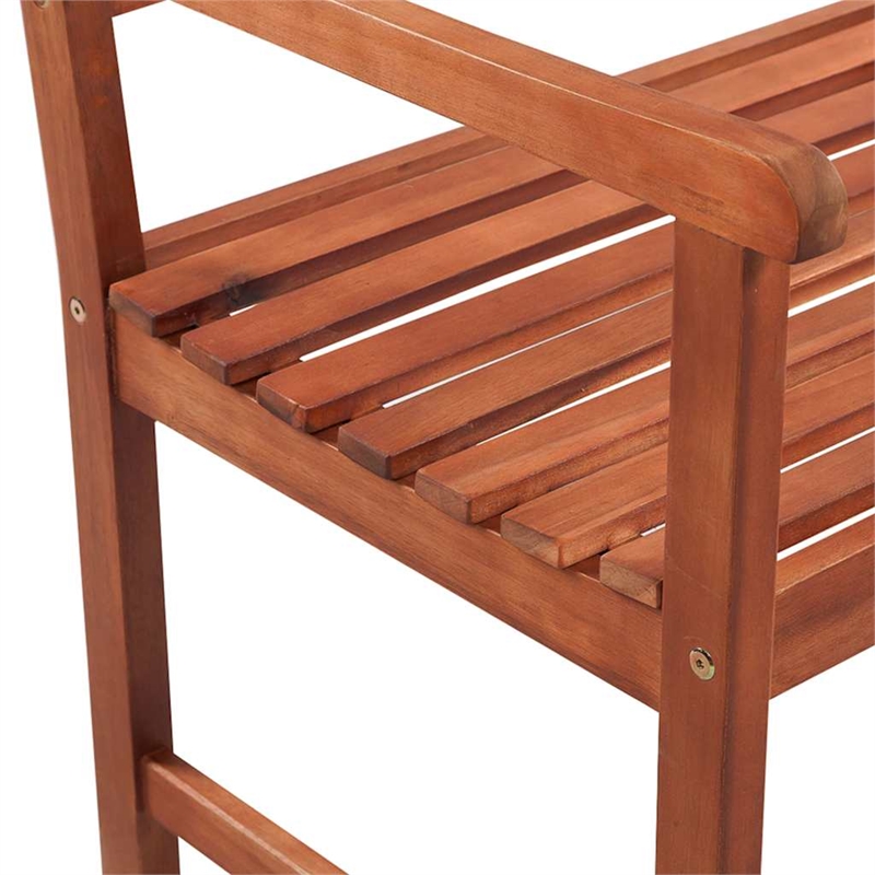 vidaXL Patio Bench with Cushion 47.2