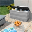 vidaXL Patio Storage Box Gray 46.1