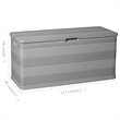 vidaXL Patio Storage Box Gray 46.1