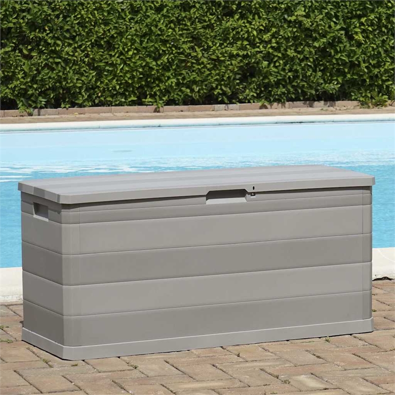 vidaXL Patio Storage Box Gray 46.1