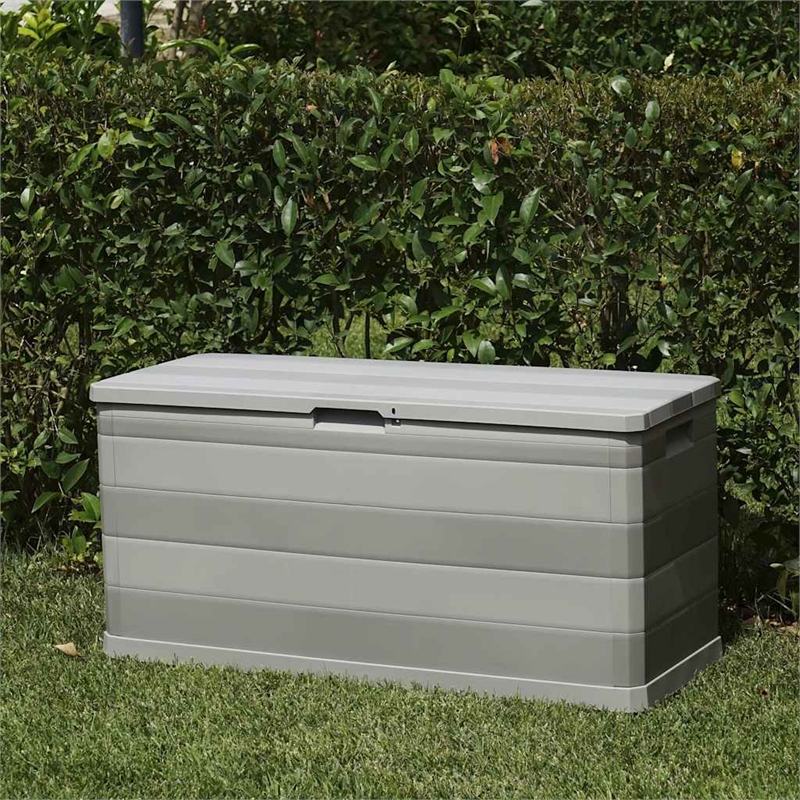 vidaXL Patio Storage Box Gray 46.1