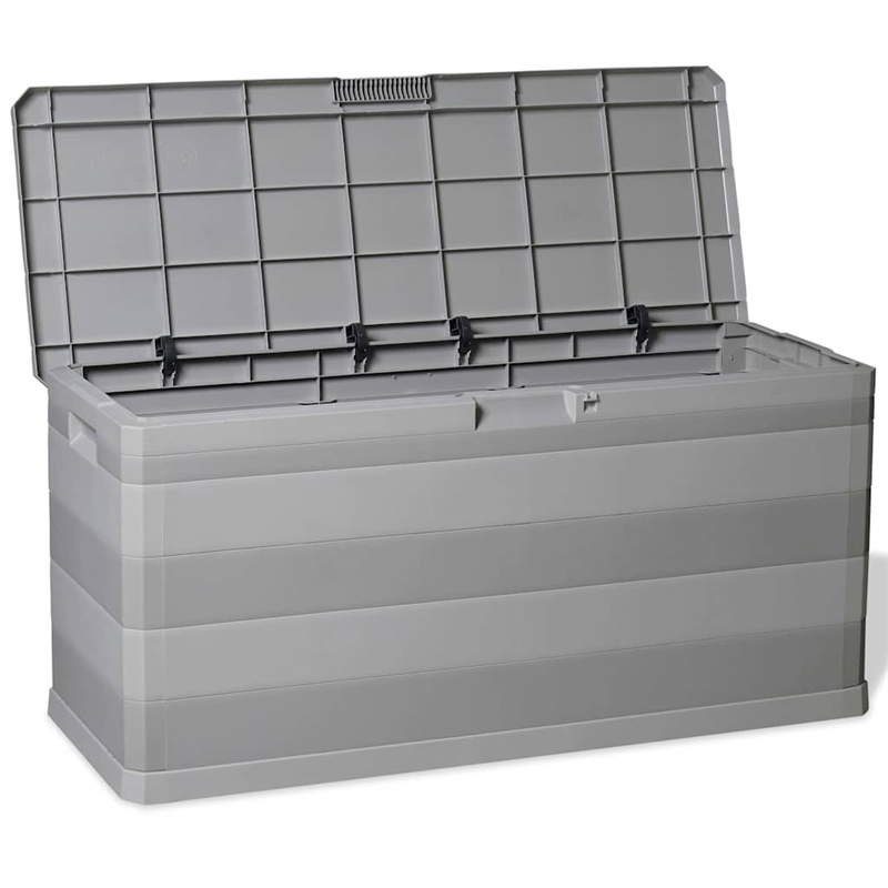 vidaXL Patio Storage Box Gray 46.1