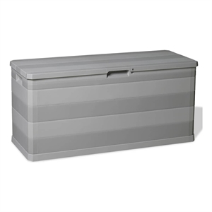 vidaXL Patio Storage Box Gray 46.1&quotx17.7&quotx22
