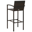 vidaXL Bar Stools 2 pcs Brown Poly Rattan