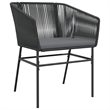 vidaXL 5 Piece Patio Dining Set with Cushions Black Poly Rattan Glass