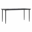 vidaXL 5 Piece Patio Dining Set with Cushions Black Poly Rattan Glass