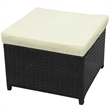 vidaXL Patio Sofa Set 26 Pieces Poly Rattan Black