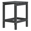 vidaXL Patio Adirondack Chair with Table HDPE Anthracite