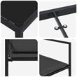 vidaXL Garden Dining Set 5 pcs Black Textilene and Steel