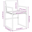 vidaXL Garden Dining Set 5 pcs Black Textilene and Steel