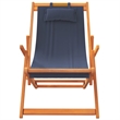 vidaXL Folding Beach Chairs 2 pcs Blue Fabric