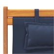 vidaXL Folding Beach Chairs 2 pcs Blue Fabric