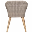 vidaXL Patio Chairs with Cushions 2 pcs Poly Rattan Brown