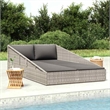 vidaXL Patio Bed Gray 43.3