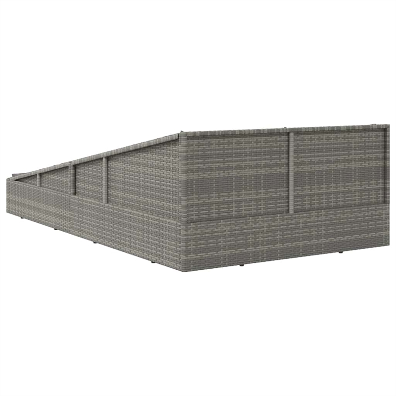 vidaXL Patio Bed Gray 43.3