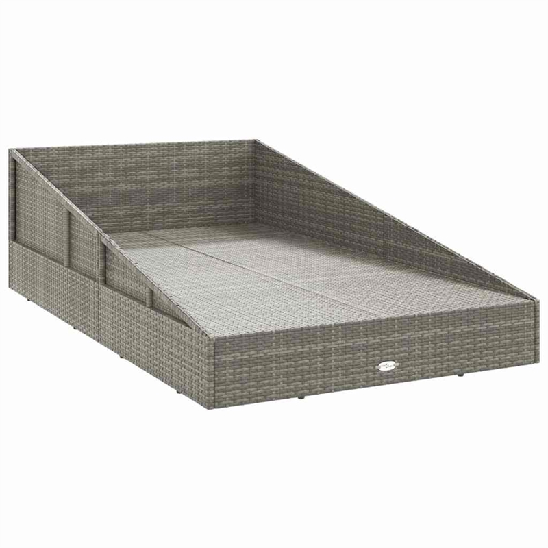 vidaXL Patio Bed Gray 43.3