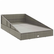 vidaXL Patio Bed Gray 43.3