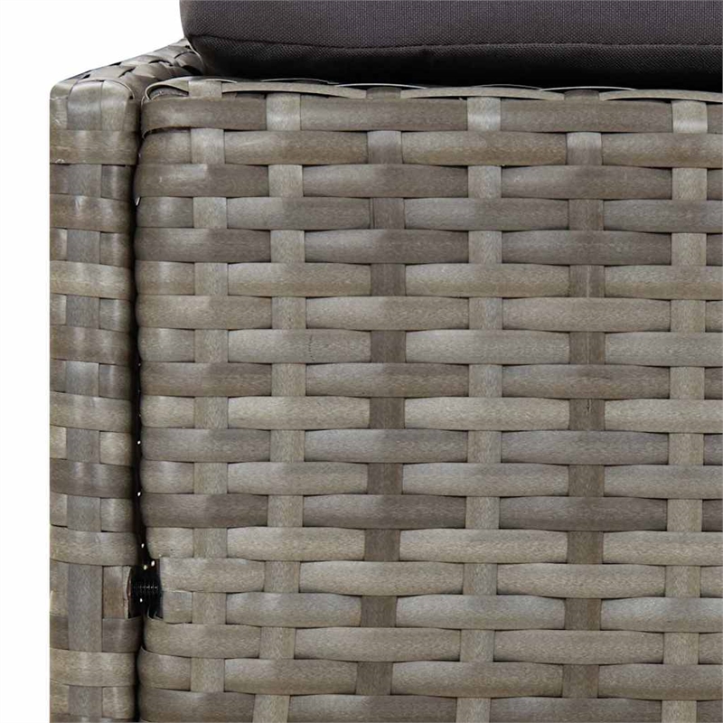 vidaXL Patio Bed Gray 43.3
