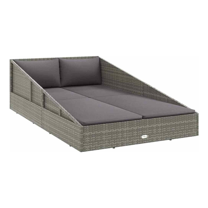 vidaXL Patio Bed Gray 43.3
