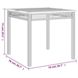 vidaXL 5 Piece Patio Dining Set with Cushions Beige Poly Rattan