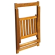 vidaXL Folding Patio Chairs 2 pcs Solid Acacia Wood