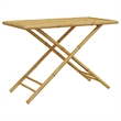 vidaXL 5 Piece Patio Dining Set Bamboo Brown