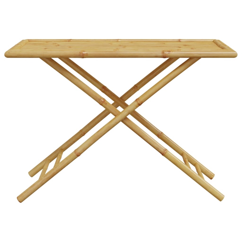 vidaXL 5 Piece Patio Dining Set Bamboo Brown