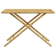 vidaXL 5 Piece Patio Dining Set Bamboo Brown