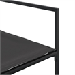 vidaXL 7 Piece Patio Dining Set with Cushions Black Textilene