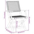 vidaXL 3 Piece Bistro Set Gray Poly Rattan and Solid Wood