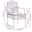 vidaXL 7 Piece Patio Dining Set with Cushions Beige Poly Rattan