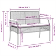 vidaXL 5 Piece Patio Dining Set with Cushions Gray Poly Rattan