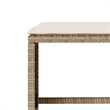 vidaXL 6 Piece Patio Sofa Set with Cushions Beige Poly Rattan