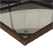 vidaXL 9 Piece Patio Dining Set with Cushions Brown Poly Rattan