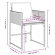 vidaXL 9 Piece Patio Dining Set with Cushions Beige Poly Rattan